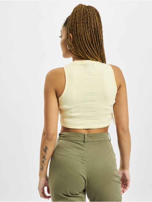 Sixth June Tops sans manche Rib Essential jaune